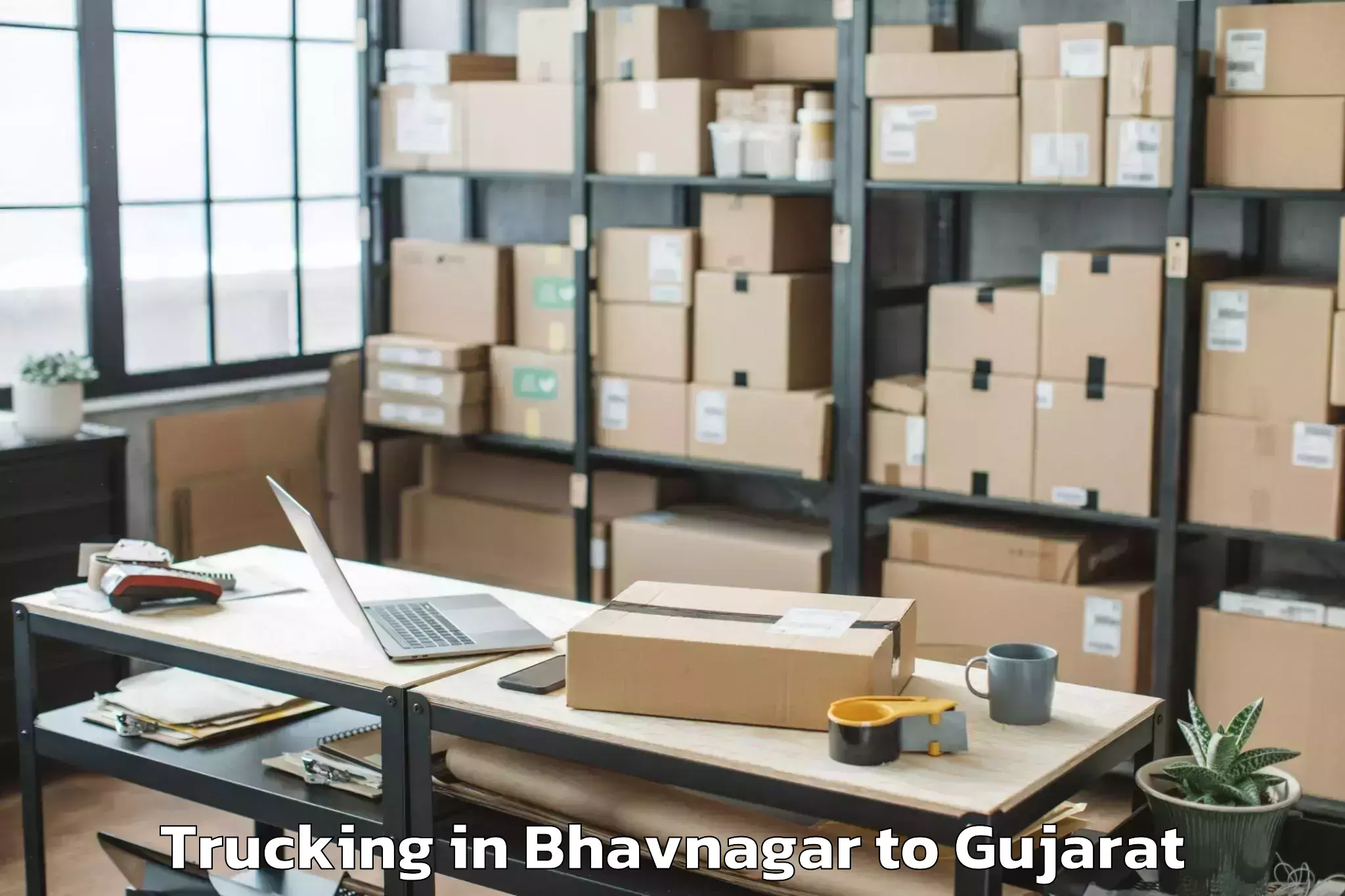 Book Bhavnagar to Vaghodia Trucking Online